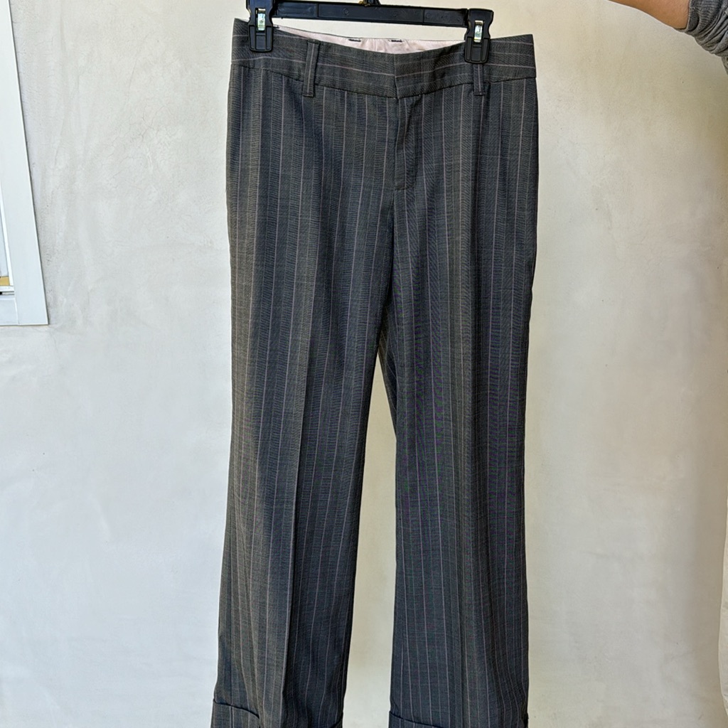 Gap Slacks Pants Gray Pinstripe